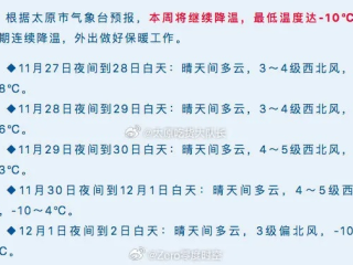 太原未来15天天气预报，冷暖交替频繁，市民需注意适时增减衣物